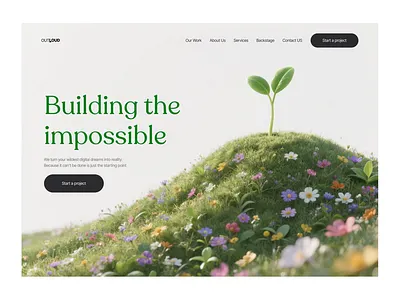 Outloud Design Agency Concept agency website app best ui design branding design illustration landingpagedesign logo ui website design