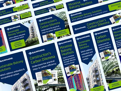 Sapphire Balconies: Marketing Designs ads branding design environment graphic design manufacturing marketing sustainability