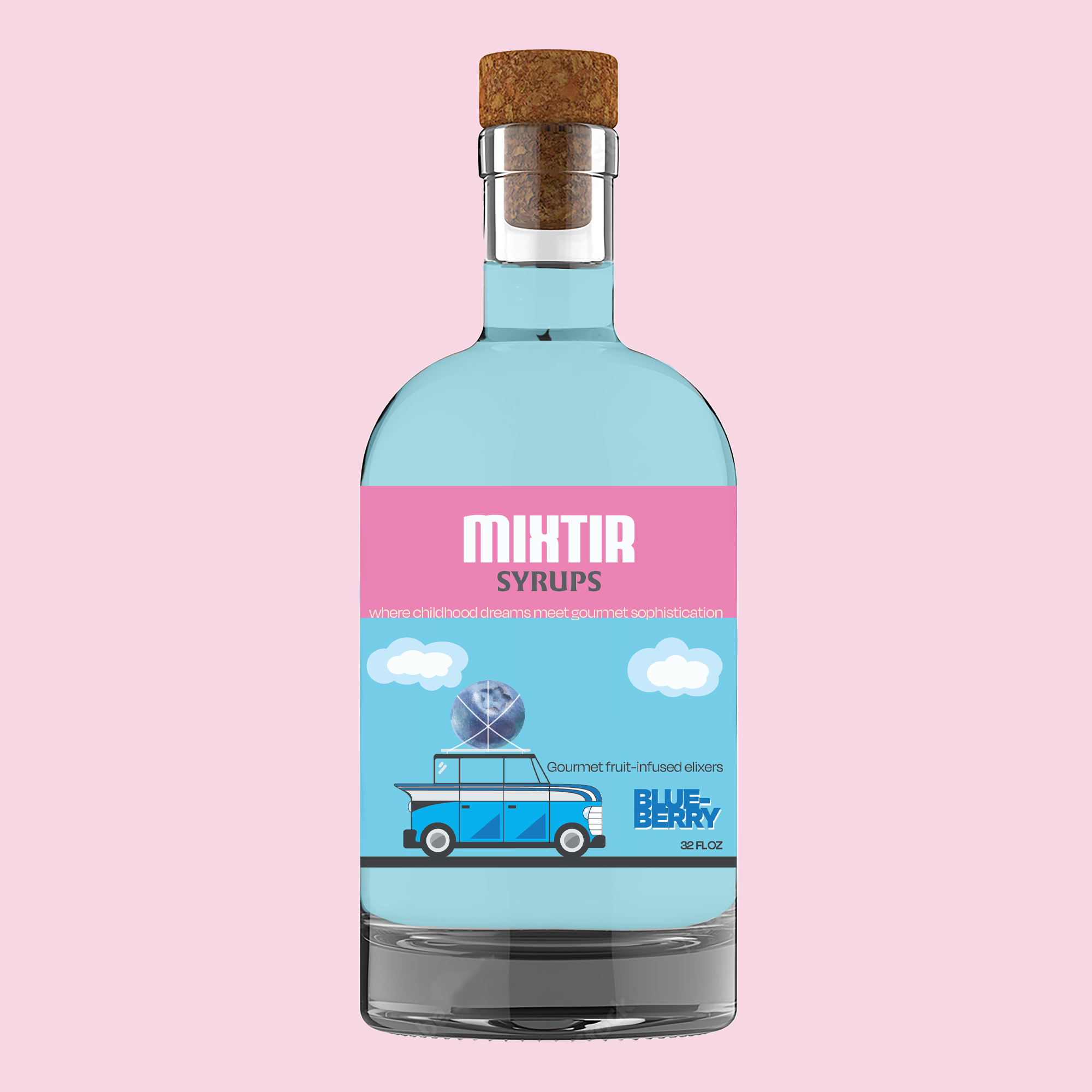 Gourmet Elixir Label Concept beverage gourmet elixir illustration label syrup