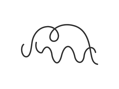 Icon one line art abstract design fine line illustration illustration art ink drawing line art logo design one line art outline art tatto vector victor art