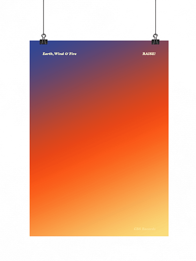 Raise! | Typographical Poster album design gradient graphics minimal music poster simple text typography