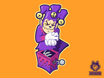 Jack in the box bells clown elf evil flames halloween horror illustration illustrator jack in the box vector