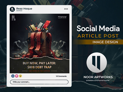 Linkedin Article Official Post Design | Noor Artworks facebook linkedin linkedin post design post design proffesional post design social media