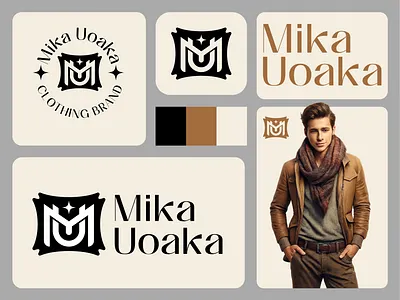 Mika Uoaka Clothing Brand Logo animation apparel boutique brand identity branding clothing clothing brand logo custom logo fashion logo design logobranda luxury luxury clothing logo modern logo premium logo startup logo unique logo