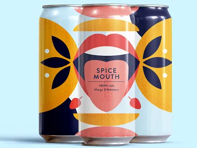 Spice Mouth - Born Brewing Co. beer design graphic design illustration packaging vector