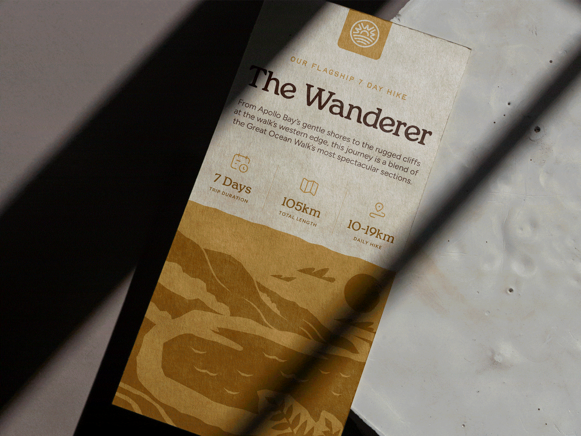 We Who Wander - Visual ID adventure australia branding explore graphic design hike illustration logo travel typography