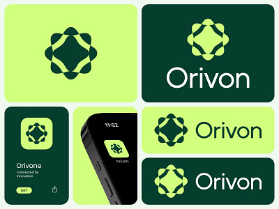 Orivon App Logo Design ai logo brand identity brand system branding crypto logo design futuristic logo geometric logo innovative logo logo minimal logo modern logo professional logo startup technology visual identity web3 logo