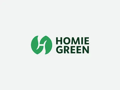 Homie Green ✱ Logo Design brand identity branding combination community logo design graphic design h logo illustration leaf letter logo logo logo concept logo design minimalist modern nature negative space pictorial simple visual identity