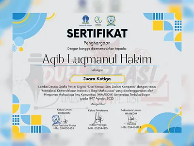 CERTIFICATE certificate graphic design poster