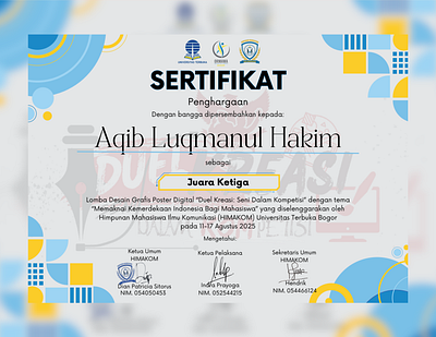 CERTIFICATE certificate graphic design poster