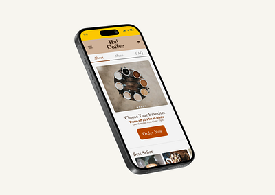 Hai Coffee - Ordering Mobile Website mobile website ui uiux design