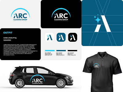 Arc Clean Group Logo branding business cleaning cleaning company logo logos modern simple