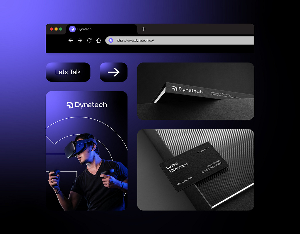 dynatech branding concept