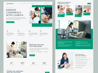 Dermatology & Skin Care Website beauty clinic clinic website dermatology design elementor healthcare design landing page responsive design skincare website uiux web design website design wordpress