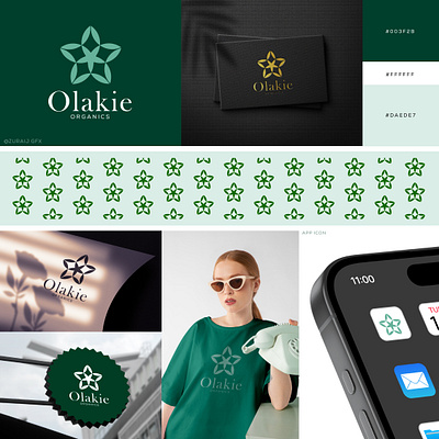 Organic Brand Logo Design 3d animation beauty logo branding design graphic design haircare illustration leaf logo motion graphics nature logo organic organic logo skincare typography ui