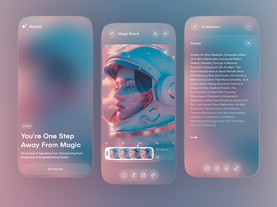 AI Video Generator Mobile App ai ai app ai chatbot ai image generator ai powered ai tools ai video creation ai video maker creation generation mobile app saas app text to video ui video app video editing video generator
