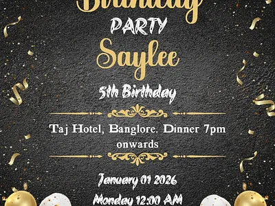 Perfect Elegant Birthday Invitation Templates in English birthday graphic design invitation templates