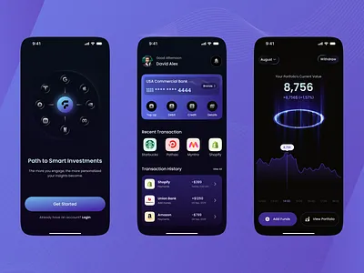 Fintech App Design app design banking banking app banking mobile app figma finance app finance app design finance business financial app financial mobile app fintech fintech app fintech app design fintech mobile app money app payment prozyner rifat ony ui ux