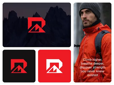 Modern Outdoor Adventure App Logo – Available for Sale! branding fitness and hiking logo design hiking app logo design hill tracking app logo identity logo logo designer logodesign minimal logo minimalist outdoor logo modern app icon mountain climbing app logo outdoor logo design ideas outdoor sports logo design r hill logo r mountain logo r app icon r logo trail navigation app logo