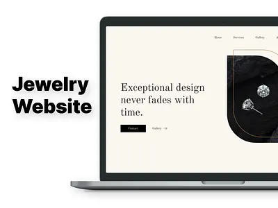 Jewelry Website UI 3d animation branding design figma graphic design illustration logo motion graphics ui vector