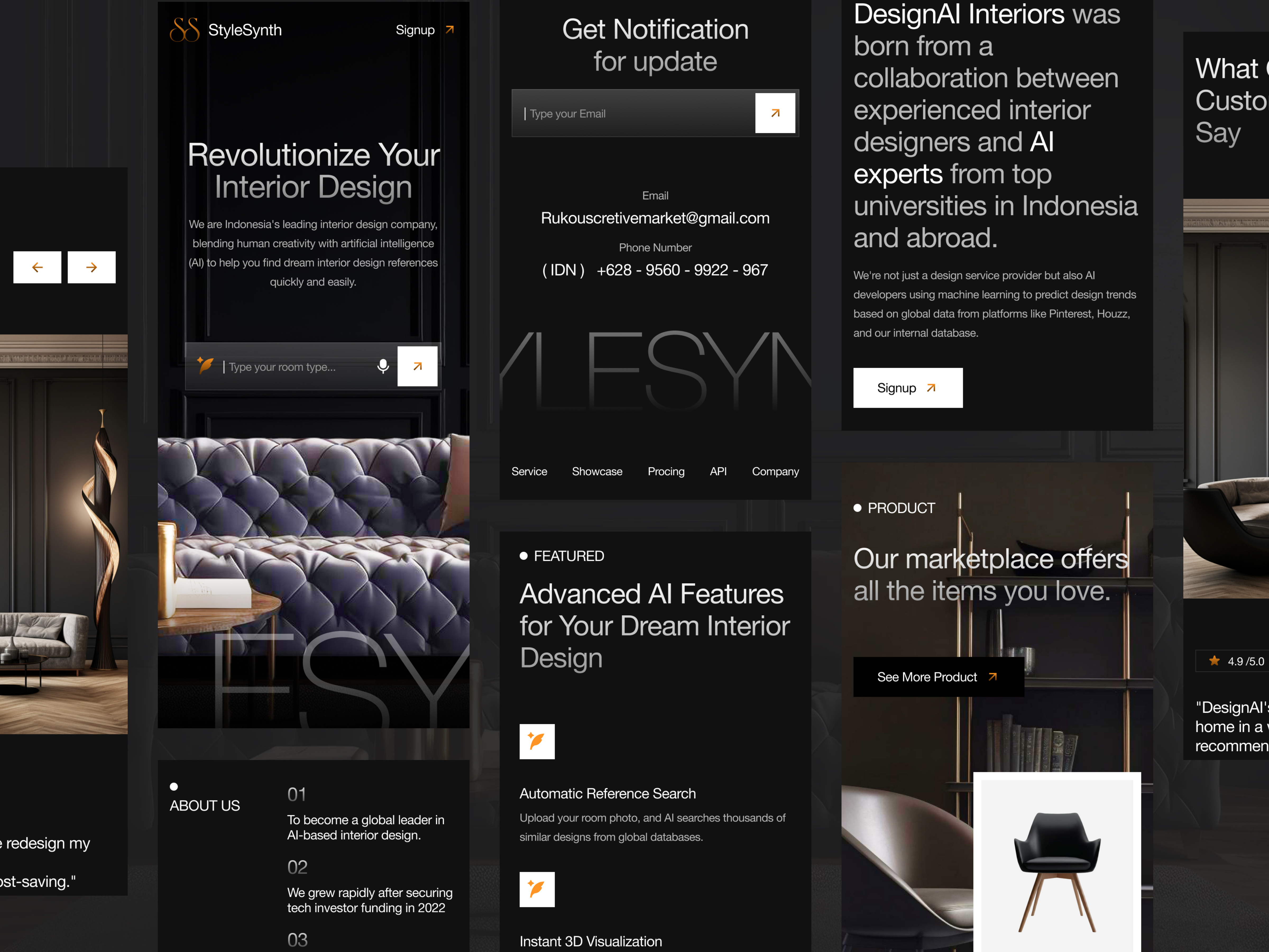 Example of Full Website & Responsive UI UX Design 