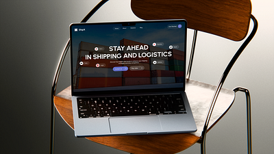 UI Wiki - Stay Ahead in Shipping and Logistics UI corporate logistics landing page