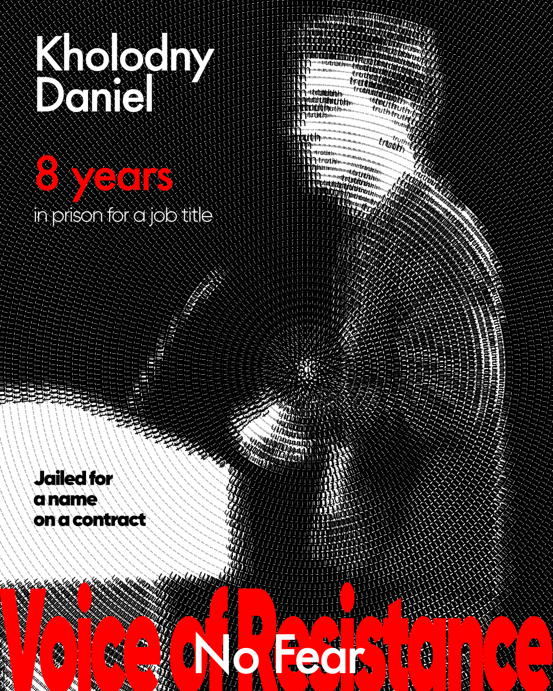 Kholodny Daniel art freedom politic poster
