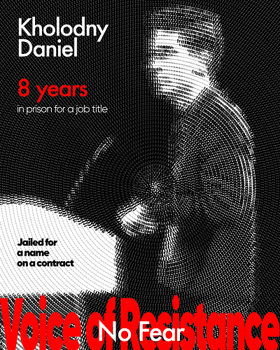 Kholodny Daniel art freedom politic poster