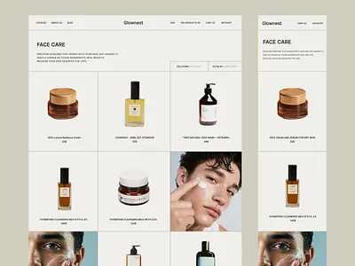 Beauty & Skincare eCommerce Website Design beauty brand beauty product website beauty website cosmetics cosmetics ui ecommerce website minimal design online store design product page ui responsive design skincare skincare design skincare landing page ui ux design website design wellness brand website