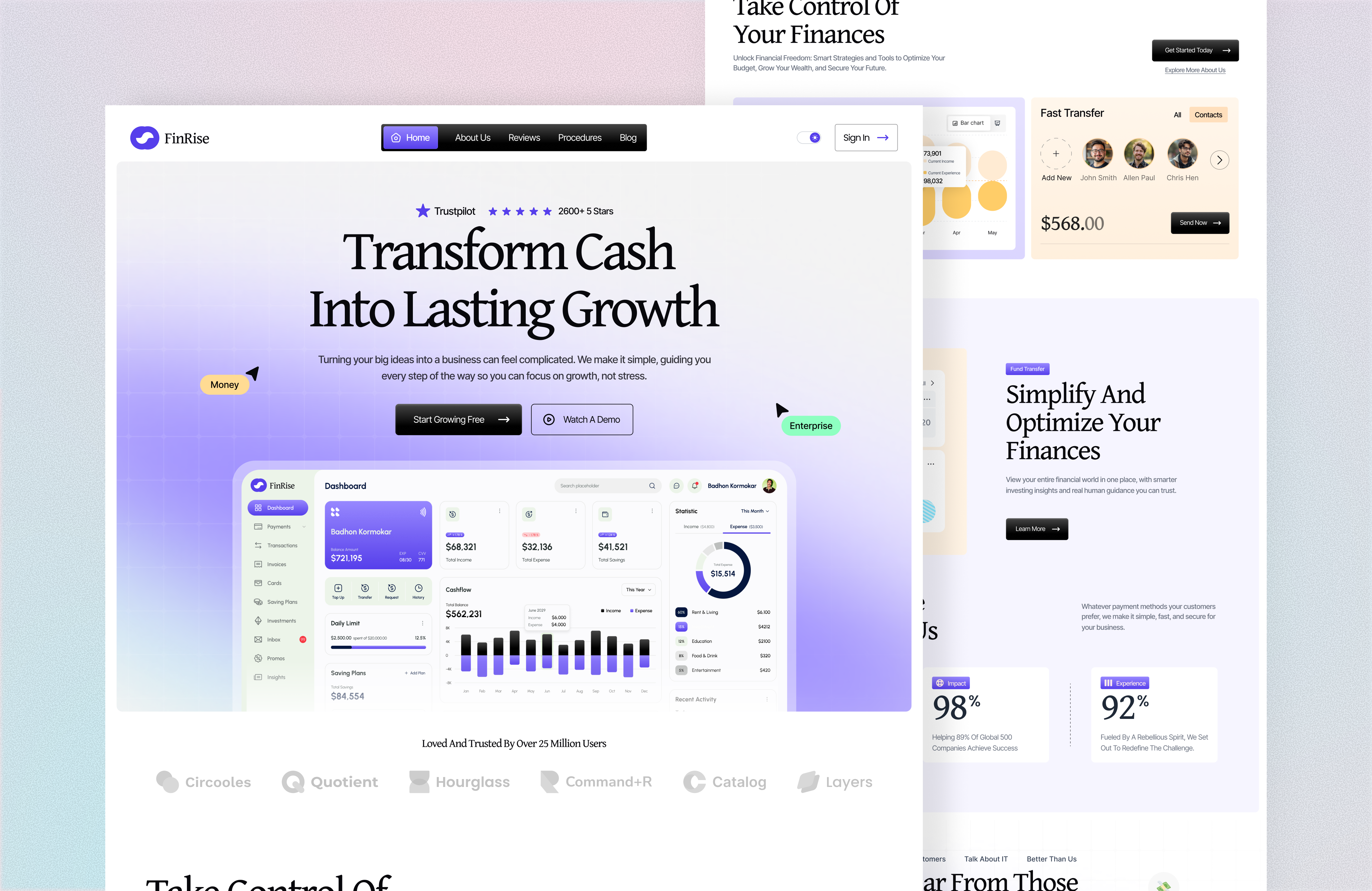 Example of Premium UI/UX Website Design