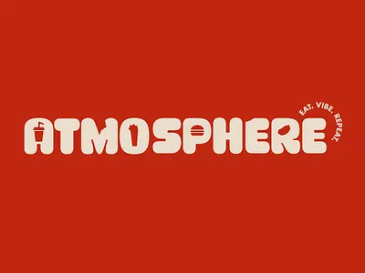 Atmosphere - Brand Identity brand identity branding cafe cafe logo design design agency font font logo graphic design illustration logo logo design red red logo slash slash design studio studio typography vibe
