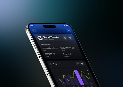 Task Management Mobile App animation app app design minimal mobile mobile design modrn task management task management app tasks