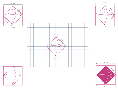 3D Prism Logo Design – Modern Geometric Grid Logo | Grid Based 3d prism logo abstract prism logo blockchain logo crypto logo design digital agency logo futuristic identity design futuristic logo design geometric grid logo geometric identity design innovative branding minimal 3d logo modern geometric logo polygon prism tech startup logo