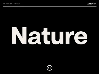 ZT Nature Free for All Licenses • Variable branding design font graphic design illustration logo sans serif typography vector