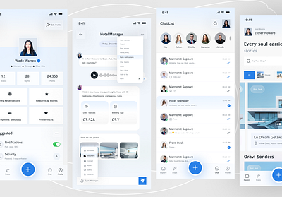 Hospitality Mobile App Design airbnb app app design app interfaces best app design booking app hospitality app mobile app design mobile app ui mobile ui mobile ux modern app ui modern ui property booking tourism travel app trip ui design ui ux design vacation rental