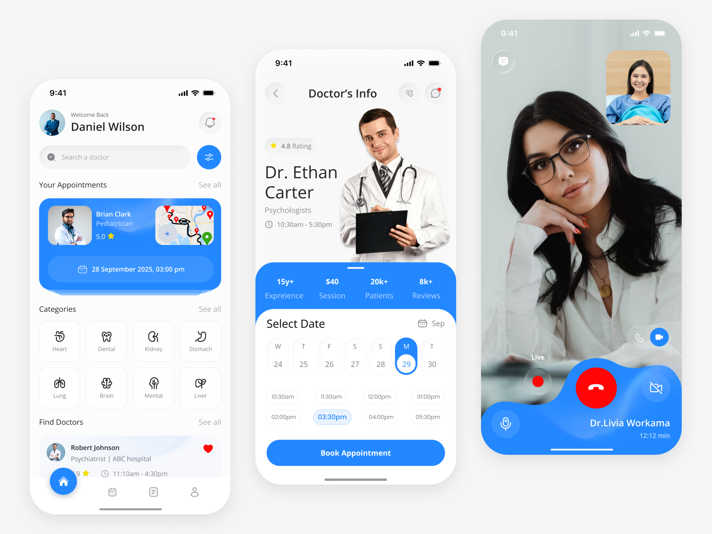 Online Doctor Appointment App app app design appointment appointment app appointment booking app booking app doctor appointment doctor booking app healthcare app medical app mobile app uiux