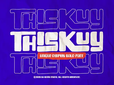 Thiskuy – Unique Display Bold Font bold creative design font