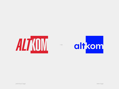 Altkom – rebranding brand identity brand strategy branding computer design graphic design it logo negative space new logo rebranding sans serif software software house tech typography