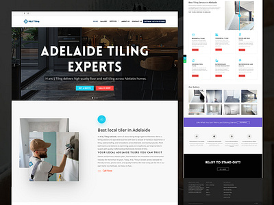 H & J Tiling – Website & Brand Design construction