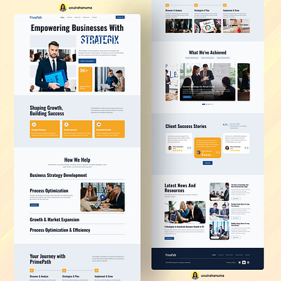 Business Consulting Website Landing Page Design agency website business business consulting business landing page consultancy consultant consulting consulting agency consulting website financial advisor financial consultant homepage landing page uidesign uiux