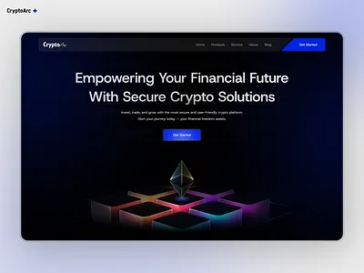 Crypto Landing Page landingpage ui ux