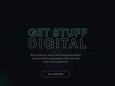 Get Stuff Digital | website design abstract animation modern typography ui