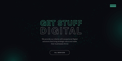 Get Stuff Digital | website design abstract animation modern typography ui