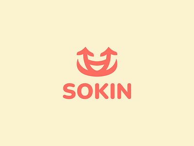 Sokin ✱ Logo Design brand identity branding children collaboration combination creative design education graphic design growth illustration logo logo concept logo design minimalist modern pictorial simple smile logo visual identity