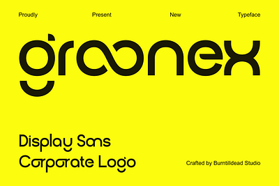 Groonex branding corporate logo font custom font display font font font design font style free font graphic design lettering logo logo design logo font logo type modern font professional font sans serif typeface ui