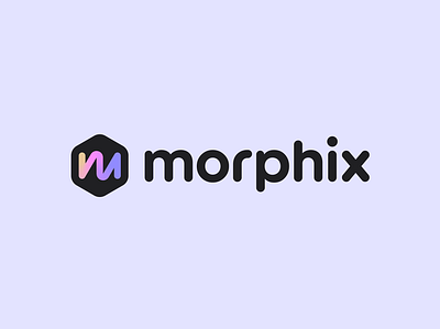 morphix abstract logo ai animation artificial intelligence branding identity illustration lettermark logo modern modern logo symbol