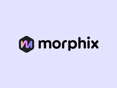 morphix abstract logo ai animation artificial intelligence branding identity illustration lettermark logo modern modern logo symbol