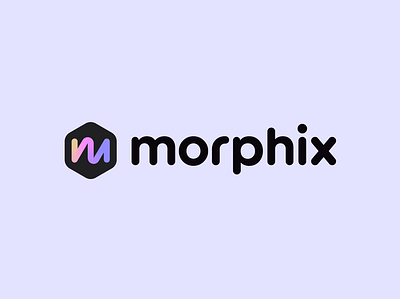 morphix abstract logo ai animation artificial intelligence branding identity illustration lettermark logo modern modern logo symbol