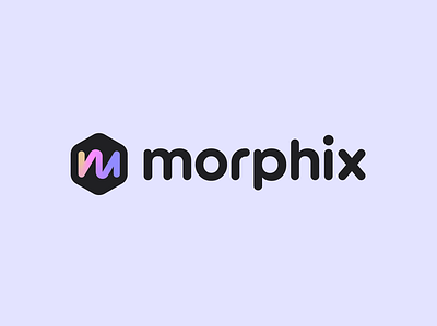 morphix abstract logo animation blockchain branding colorfull logo crypto gradient logo hexagon identity illustration lettermark logo m logo modern modern logo startup logo symbol tech tech logo