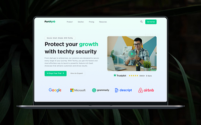 Secure Your Business, Scale With Confidence branding design figma typography ui ux website